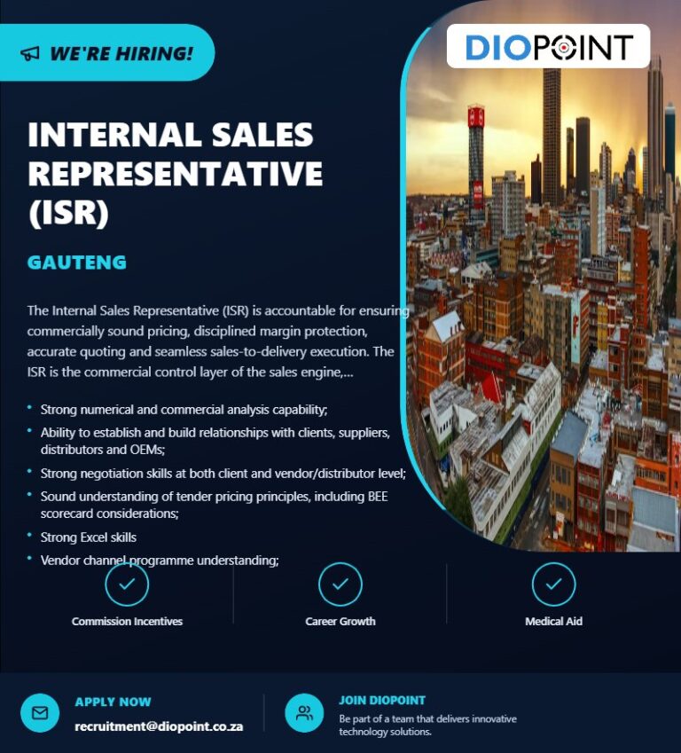 Internal Sales Representative (ISR) poster