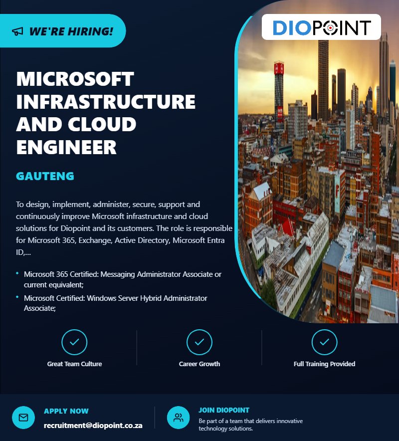 Microsoft Infrastructure and Cloud Engineer
