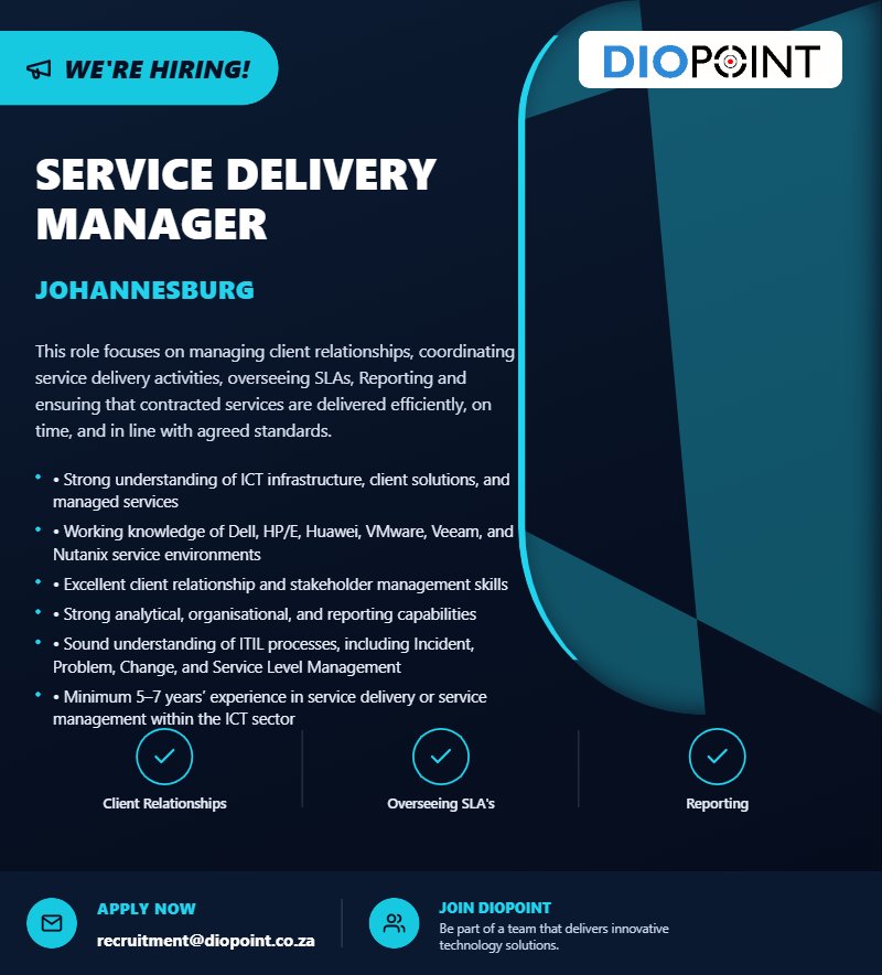 Service Delivery Manager